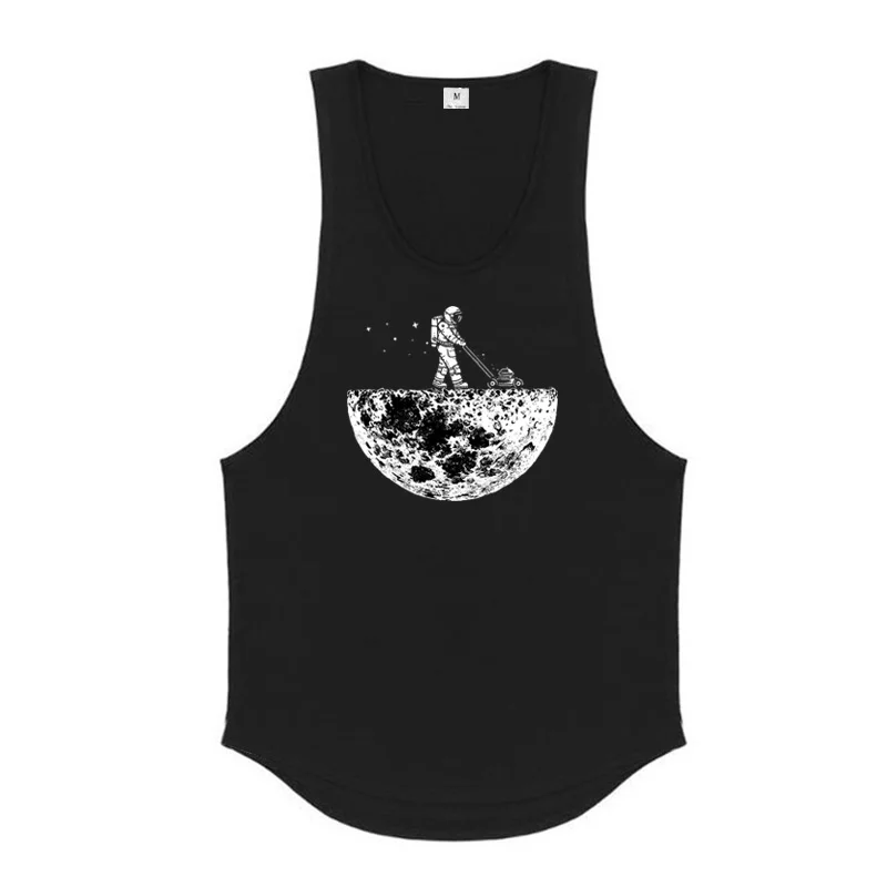Summer Cotton Breathable Singlets Workout Muscle Shirts Mens Casual Bodybuilding Fitness Tank Tops Gym  Running Sport Clothing