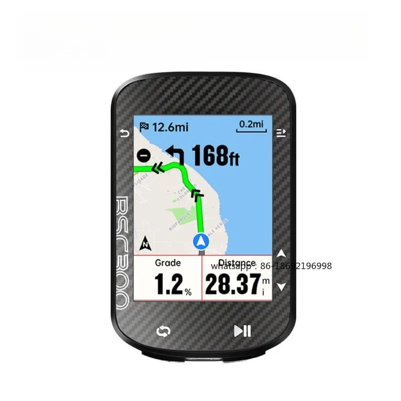 BSC300 GPS Bike Computer Cycling Wireless Color Screen Map Navigation Support Indoor Training Bicycle Accessory