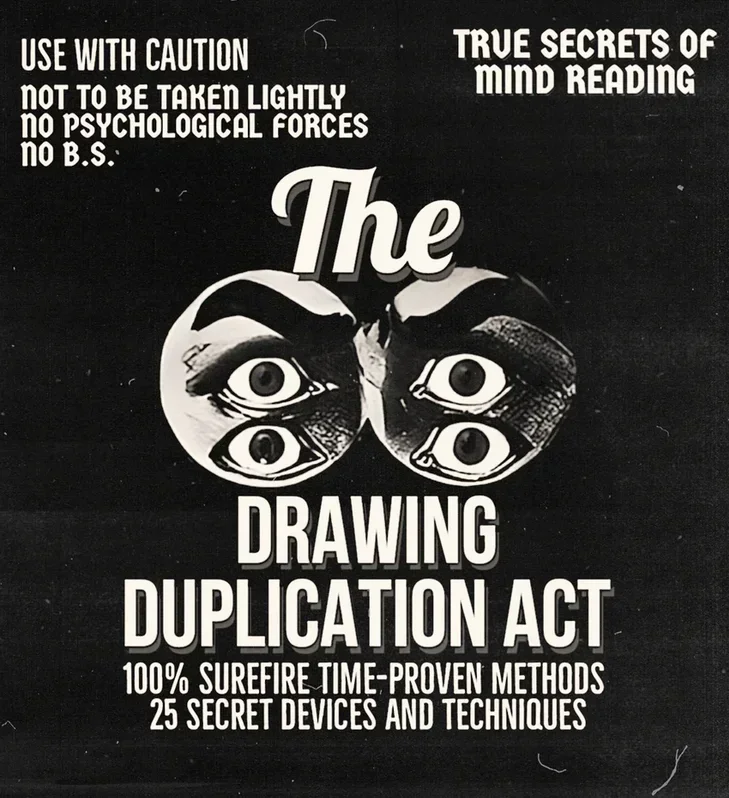 True Secrets of Mind Reading - The Drawing Duplication Act  -Magic tricks