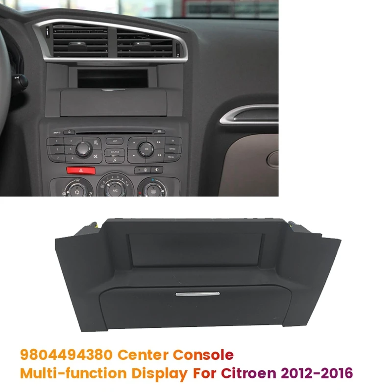 

9804494380 Center Console Display Screen For Peugeot 301 2013- Citroen 2012-2016 Car Interior Multi-Function Display