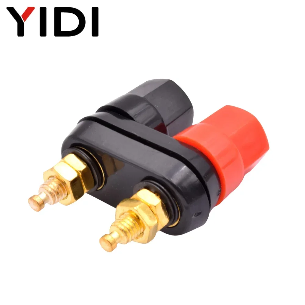 4mm Banana Plugs Couple Terminals Red Black Wire Connector Electrical Binding Post Banana Audio Speaker Socket Jack Amplifier
