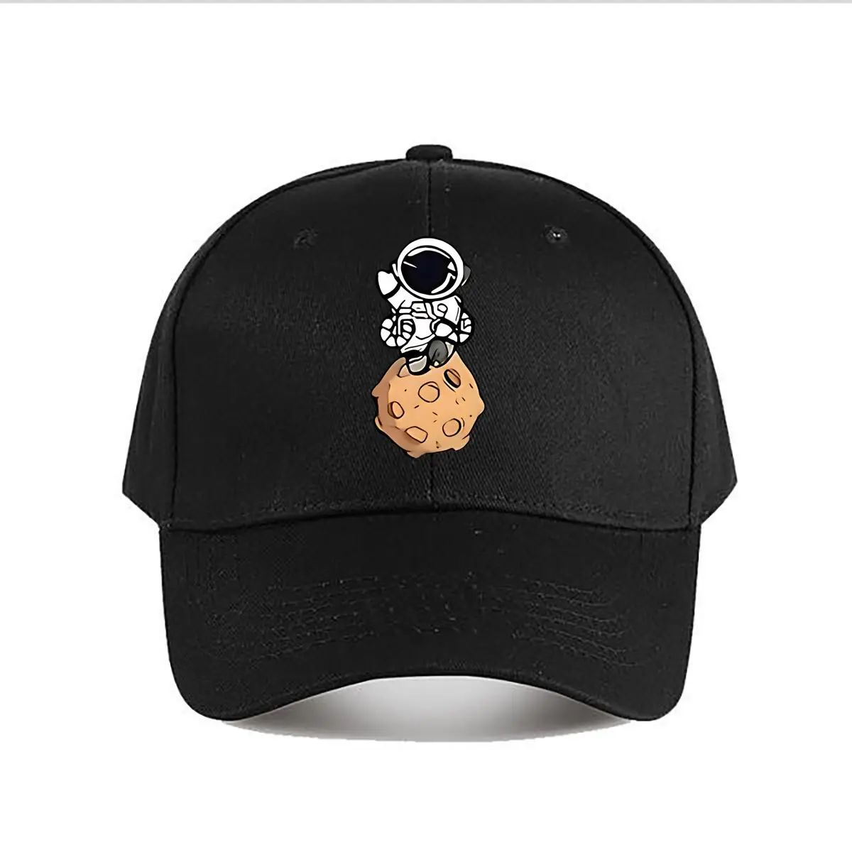 Cartoon Astronaut Meteorite Vinyl Sticker Baseball Cap Fashion Men Sunhat Women's Outdoor Sports Snapback Cap