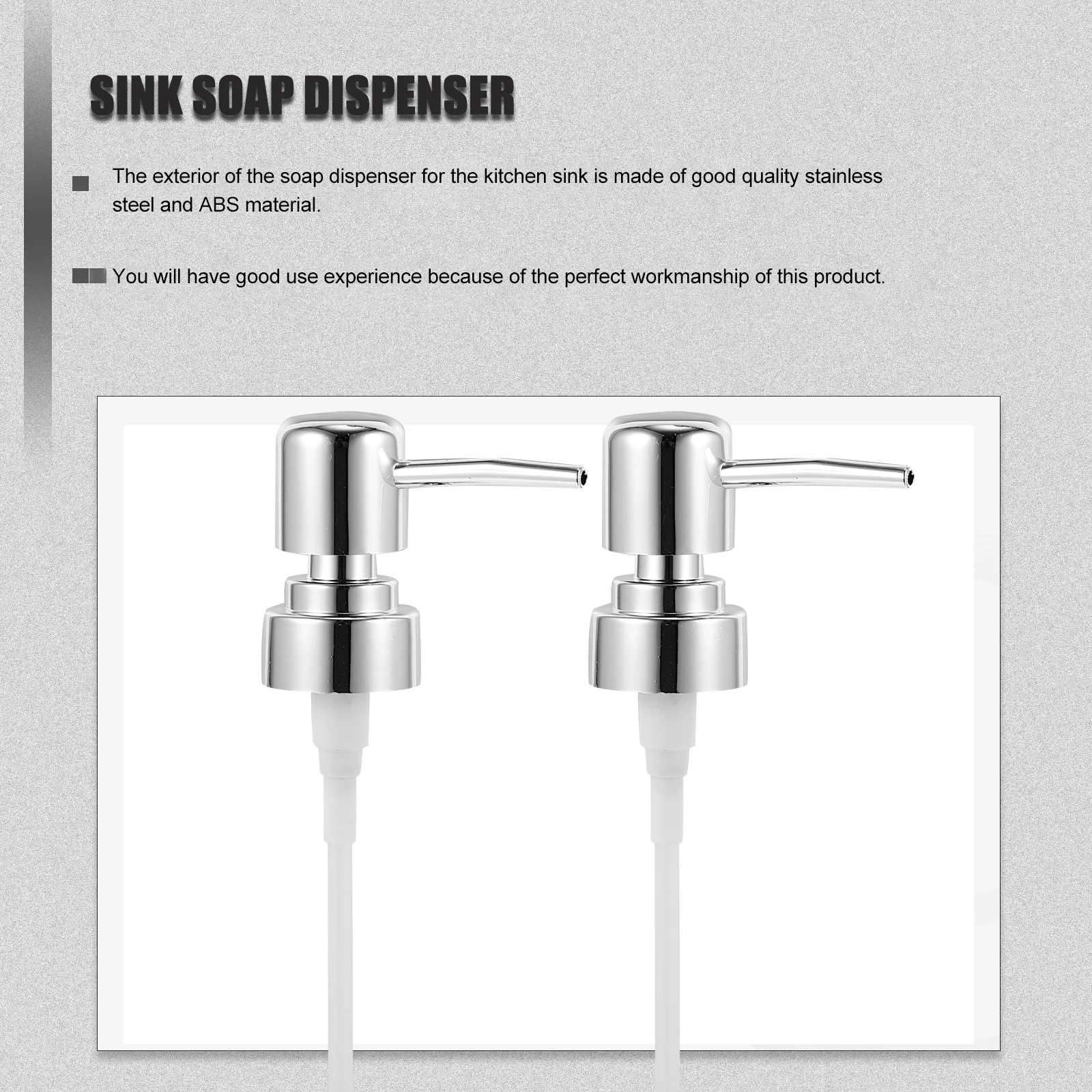 2 قطعة نوع الصحافة مضخة توزيع الغسول مضخة توزيع الصابون استبدال يناسب 2.5 سنتيمتر زجاجة الفم للمنزل الحمام المطبخ