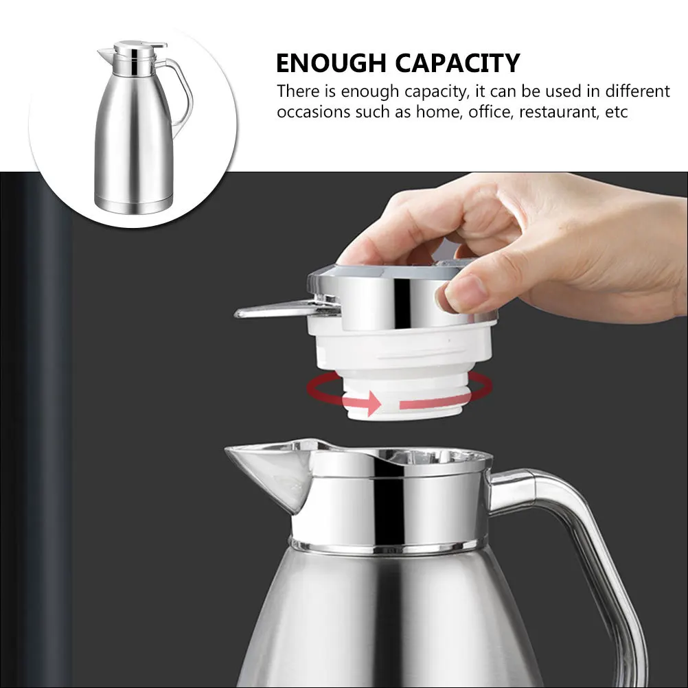 

Изолированная бутылка для воды из нержавеющей стали, большая емкость, кувшин для горячей воды, зимнее использование, портативный термобелье для дома и офиса