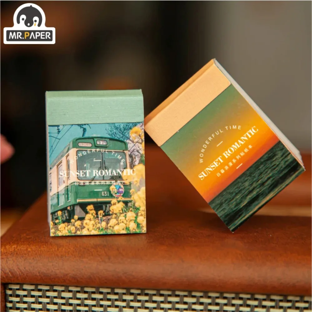 Mr. Kağıt 8 tasarım Ins tarzı DIY malzeme çerçeve Sticker japon romantik serisi yaratıcı Mini cep dekorasyon çıkartması