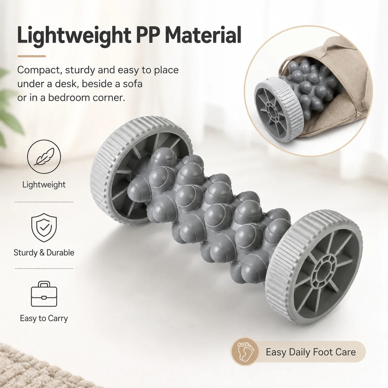 Массажный ролик для ног с рель – обзор и цена Reflexology Foot Roller