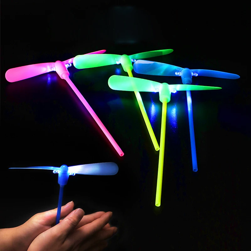 Outdoor Glow Toys Glow Sticks Bamboo Dragonfly Stall Hot Sale Glow Flash Toys Wholesale