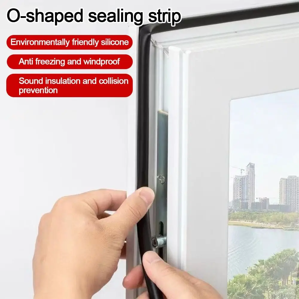 Wysokiej jakości uszczelka gumowa w kształcie litery O, biała, czarna, uszczelniająca przed warunkami atmosferycznymi, blokująca szczeliny.