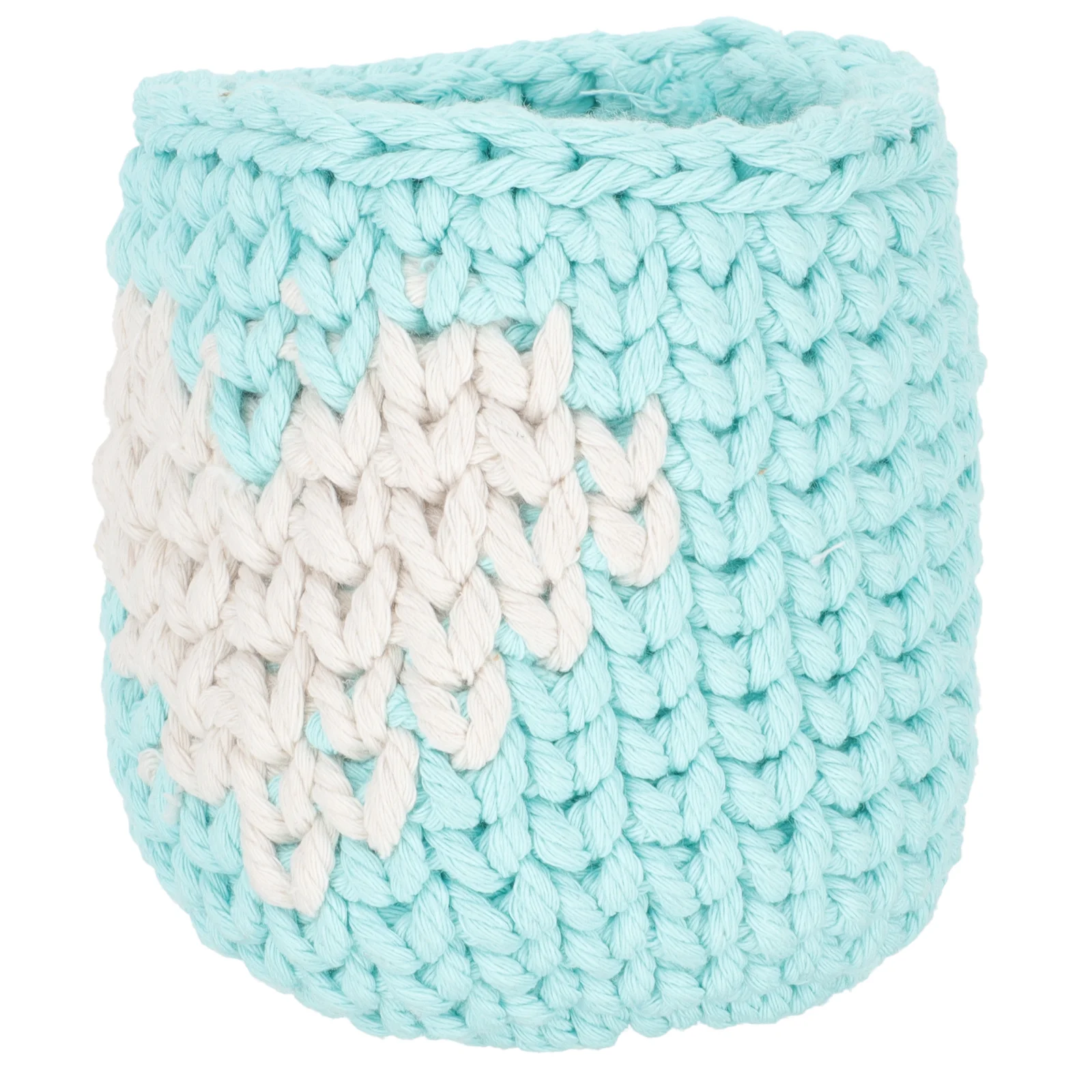 

Knitted Sleeve Heart Design Glass Cover Anti-Scald Protection Lightweight Household Cup Holder Handmade Drink Accessory