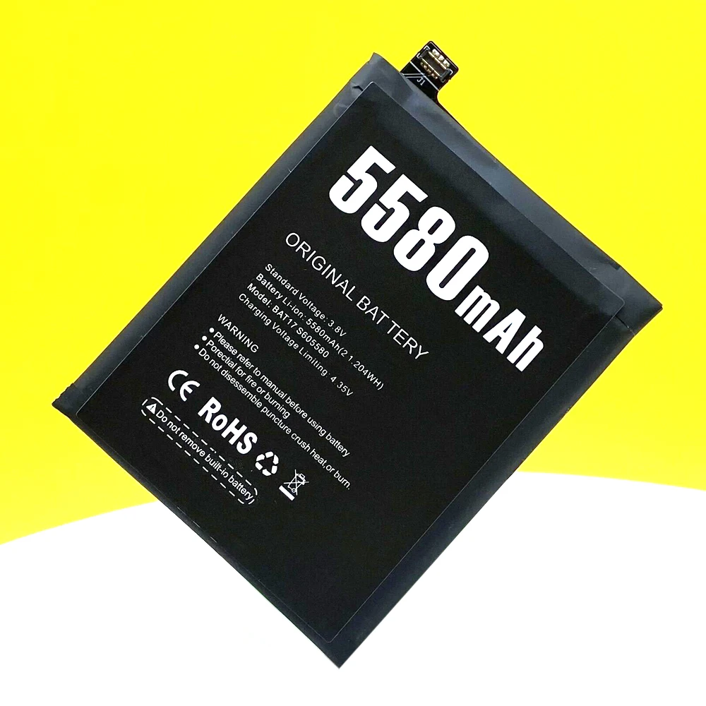 New Original Battery For DOOGEE S60 5580mAh BAT17M15580 BAT173605580 Mobile Phone+Gift Tools