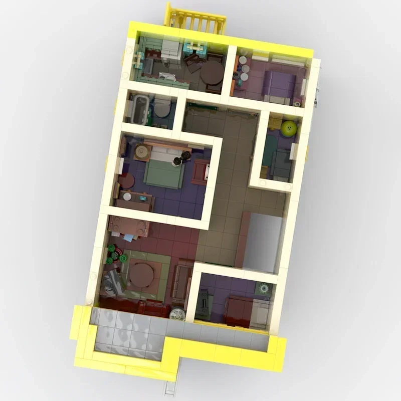 Animierte Street View Modell Moc Gebäude Ziegel Burger Haus Technologie Modulare Blöcke Geschenke Weihnachten Spielzeug DIY Sets Montage