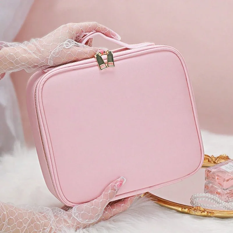 

Косметичка для женщин, дорожная водонепроницаемая необходимая косметическая кисть, инструмент для вышивки, косметичка для хранения, профессиональная коробка для макияжа