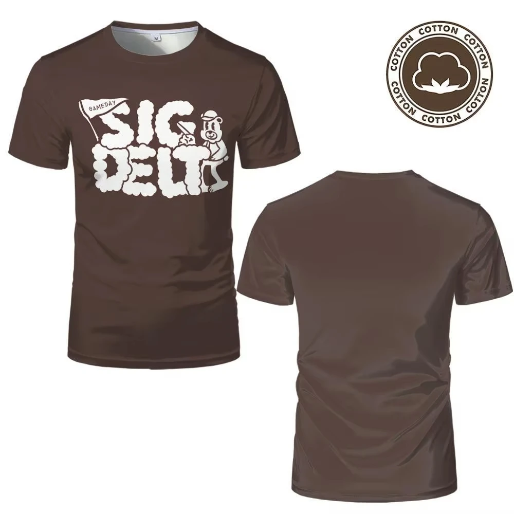 트렌디 캐주얼 Y2K 스트리트웨어 패션 빈티지 반팔 탑스 아메리칸 컬리지 스타일 프린트 티셔츠 남녀 공용