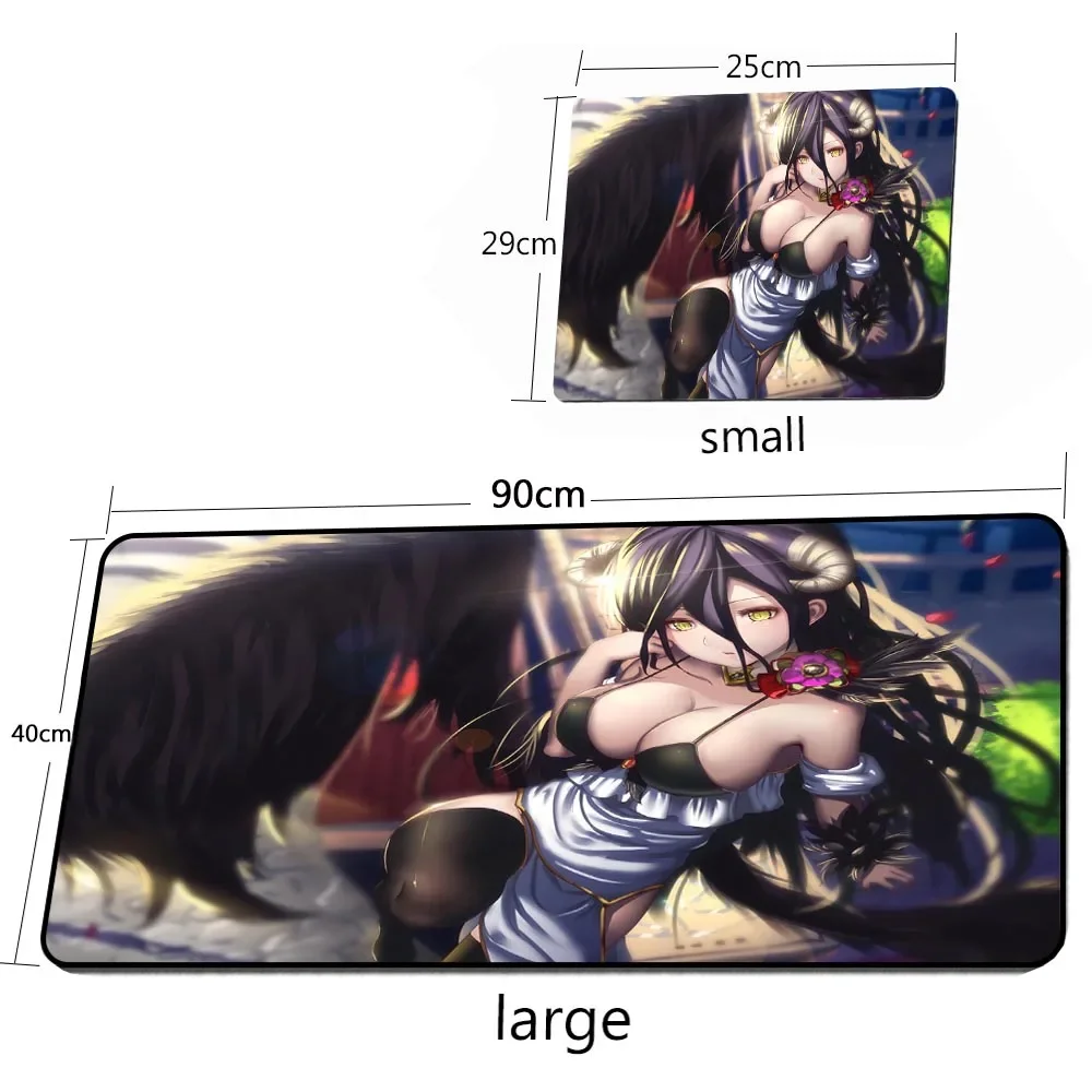 أفرلورد ويكي مثير فتاة مانغا الملك Deskmats كبيرة ماوس الوسادة ألعاب سطح المكتب البساط الألعاب اكسسوارات أنيمي ماوس Xxl مكتب الألعاب #3