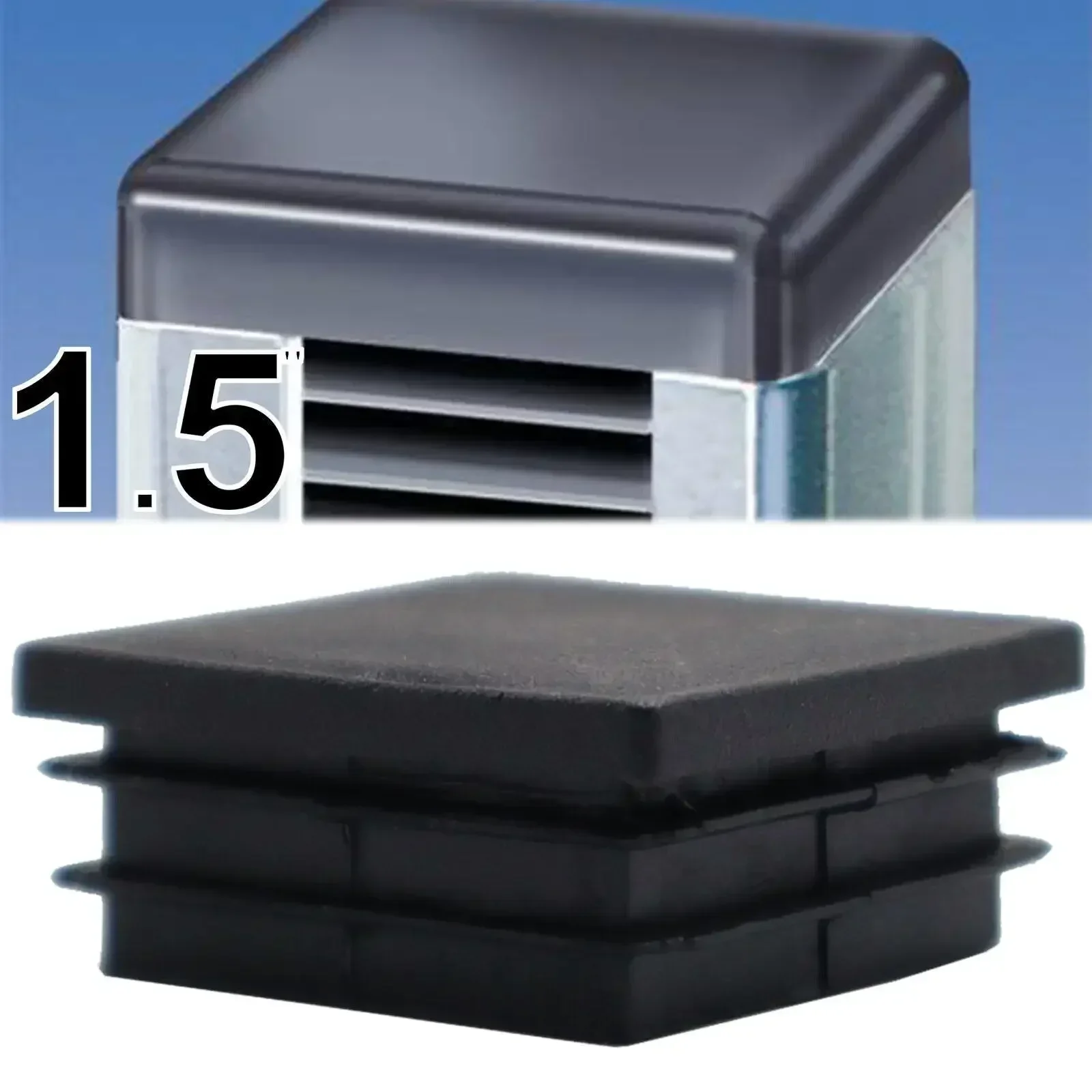 20PCS Furniture Leg Caps, Double Plug for Square Tubing, Anti-Scratch & Noise-Reducing Chair, Hand Protection for 50*50MM Posts