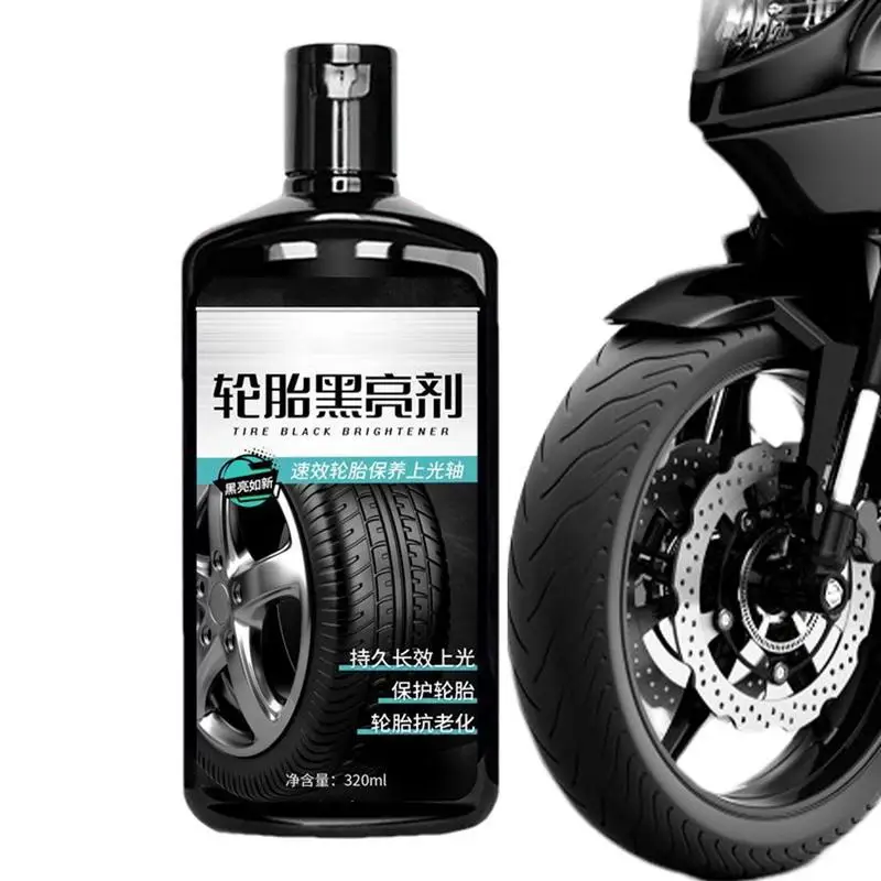 

Tire Shine 320ml Wheel Cleaner Fast Drying Wheel Cleaner Long-lasting Tire Polish Waterproof For Cars Automobile