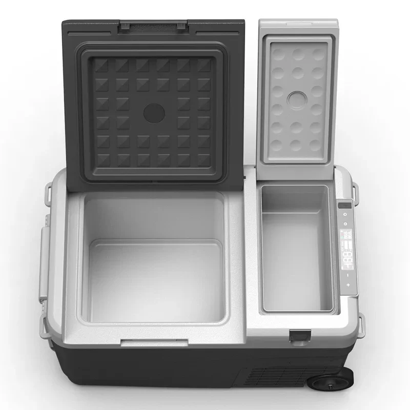 New Arrival 12V/24V Portable Mini Electric Car Refrigerator Freezer With Compressor For Hotel RV Outdoor Use