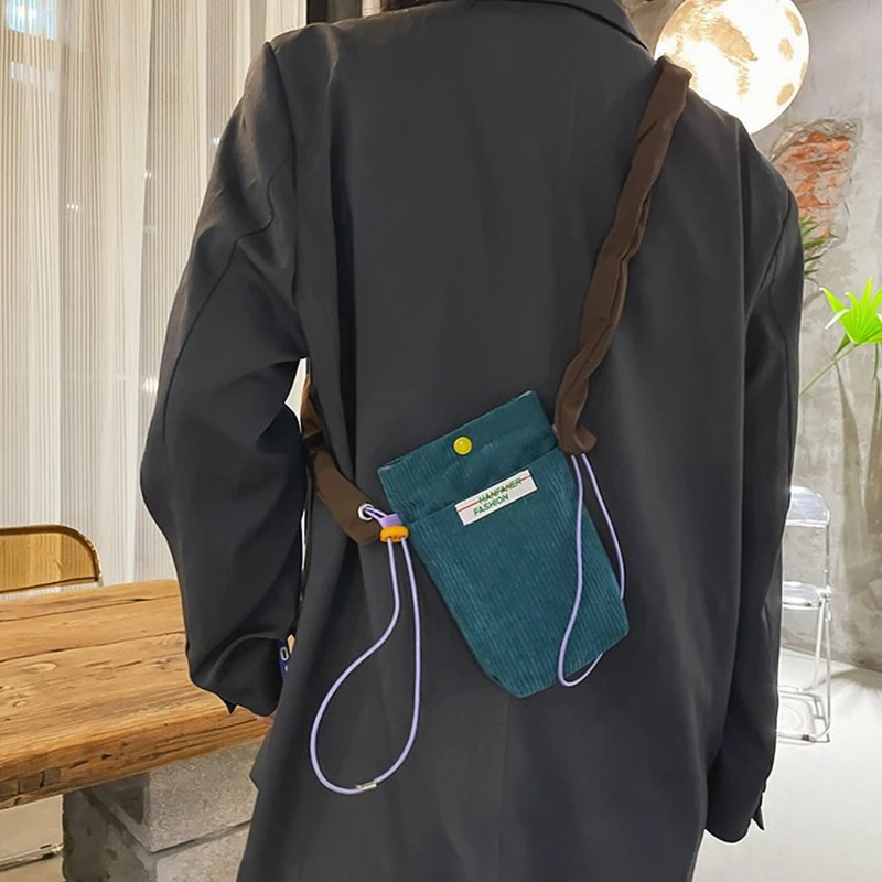 BYMONDY-Mini bolsos cruzados Unisex, bolsos de hombro de estilo callejero, bolso de mensajero pequeño para teléfono móvil para estudiantes, moda para hombres y mujeres