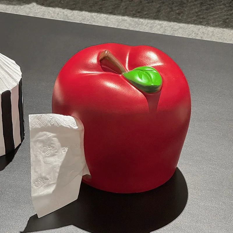 Apple Shaped Tissue Box - Unique Multifunction Tissue Box for Kitchen,Bedroom,Office,Parlor, Bathroom Decoration -Creative Gift