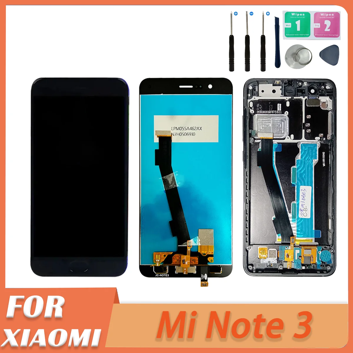 For Xiaomi Mi Note 3 LCD Screen LCD Display Touch Screen Digitizer Assembly,For Xiaomi Mi Note 3 MCE8 LCD 100% Tested