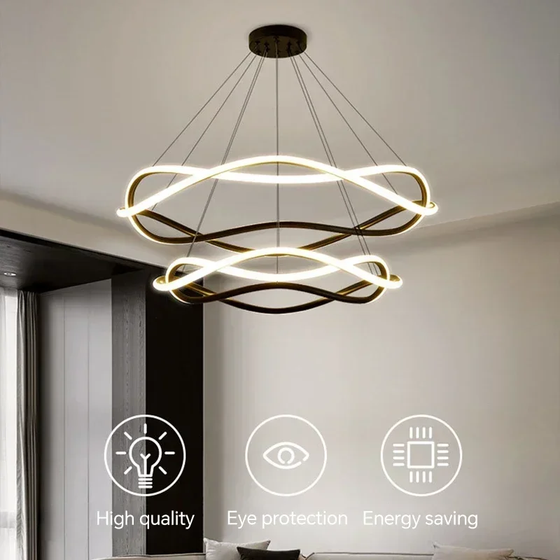 

Modern LED Pendant Light For Living Dining Room Hotel Bedroom Ceiling Chandelier Home Decoration Indoor Lighting Fixture Luster