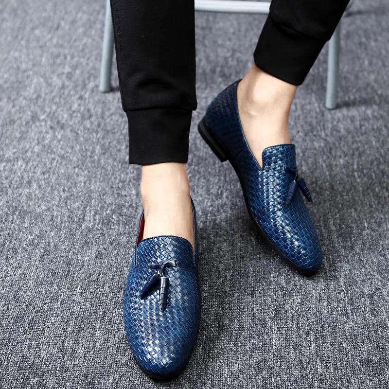 Italian Brand Men Shoes Formal Loafers Men Dress Shoes Oxford Sepatu Slip On Pria Wedding Men Shoes Elegant Chaussure Homme Bona