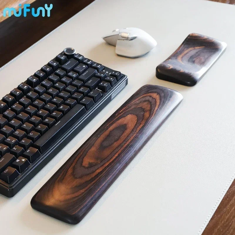 Customized Padauk Hand Rest Comfortable Smooth Mechanical Keyboards Wrist Rest Ergonomics 60%80% Palm Rest for Wooting Keyboard