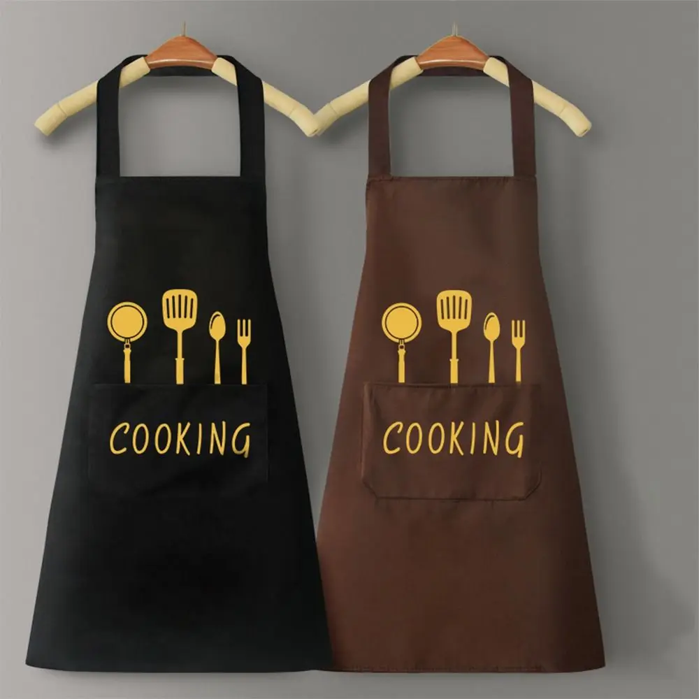 New PVC Apron Waterproof Oilproof Kitchen Smock Sleeveless Cooking Work Clothes Household Cleaning Tools & Accessories