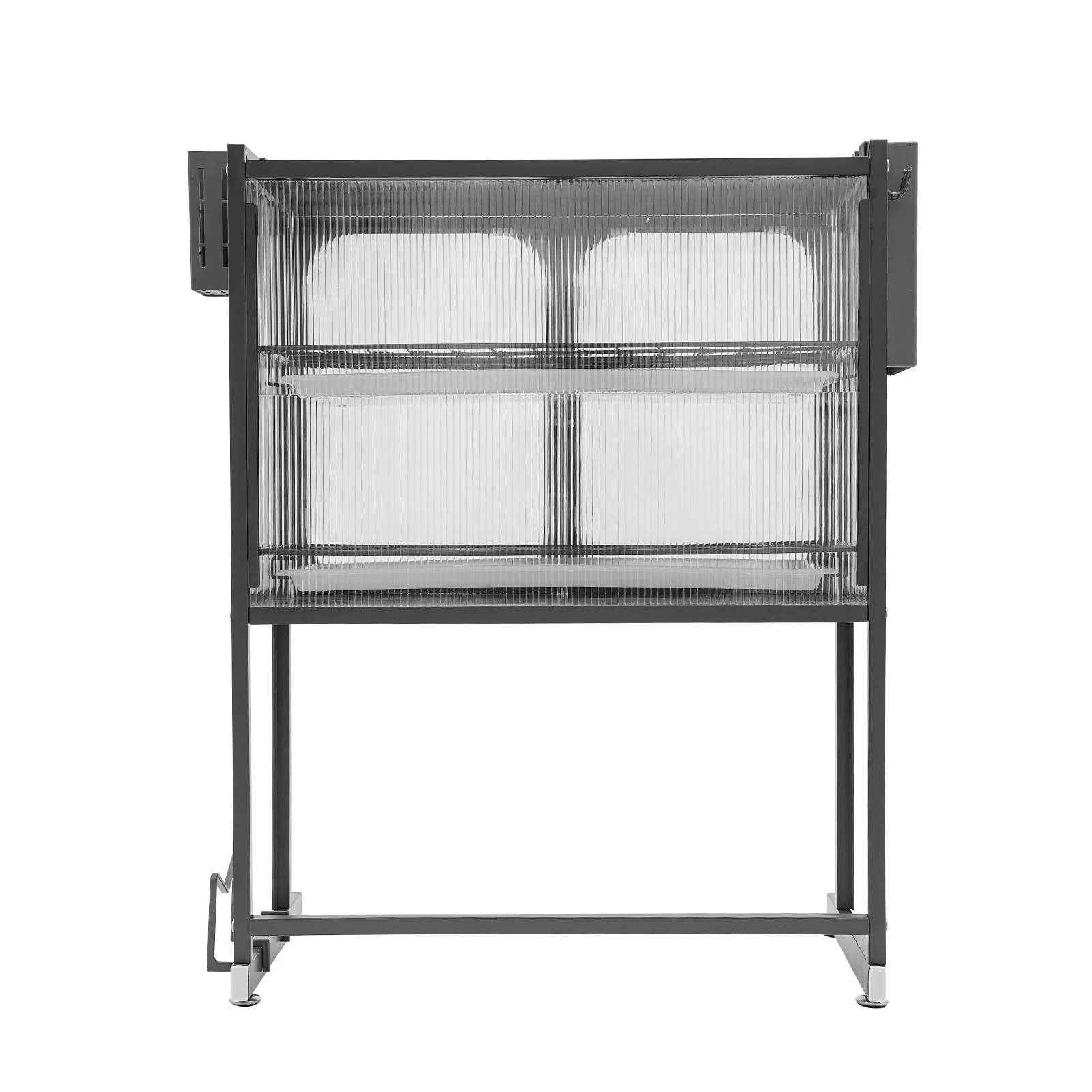 Over the Sink Dish Drying Rack, Double-Layer Carbon Steel, Large Capacity for Dishes & Spices, Easy Mounting for Kitchen Storage