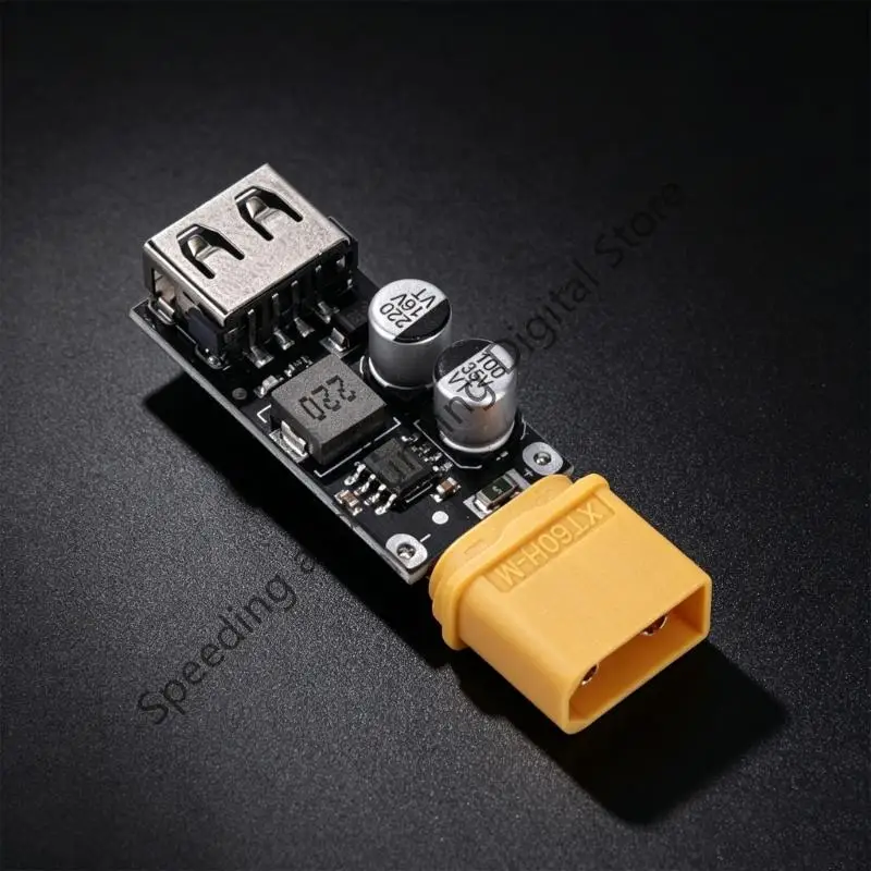 XT60 Battery to USB Charging Module 12V-32V Input with USB-A 5V 9V 12V Output 18W Charging Board view 2