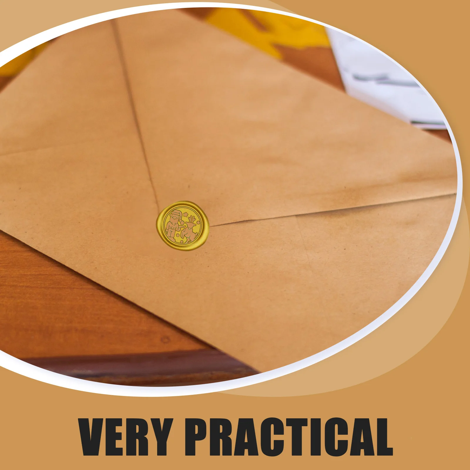 

Fire Wax Seal Stamp Head Christmas Elements Design Durable Non-Stick Smooth Replacement For Envelope Invitation Decor Craft Diy