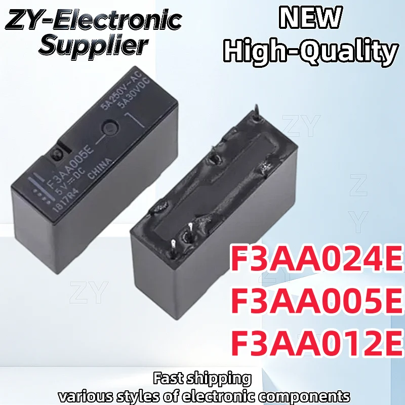 10Uds 100% New F3AA024E 5V 12V 24V F3AA005E F3AA012E 5A 4pin Best Quality In Stock