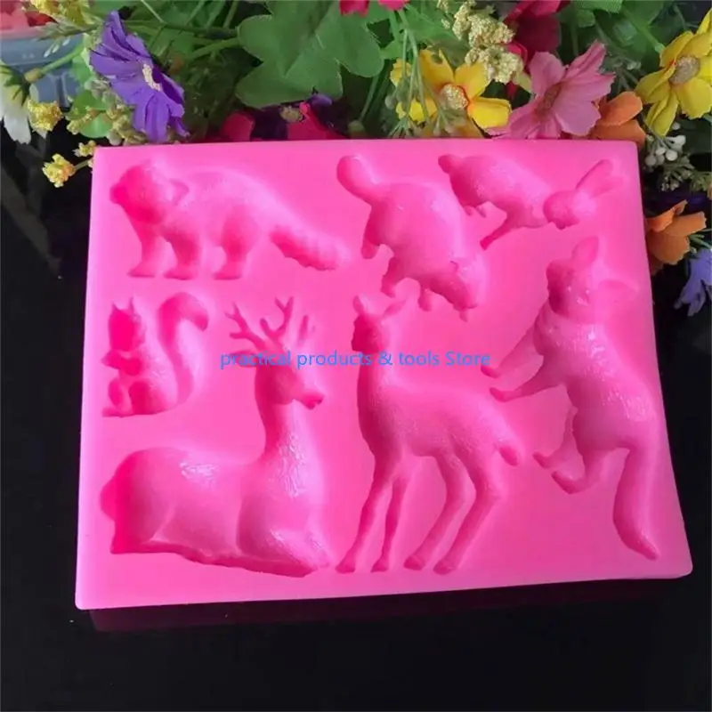 ANIMALI FORESCIO 77JB Deer Stampi coniglio MAPPIONI CUSCINE CAMPIO SAPON FAMIGLIA FAMIGLIA