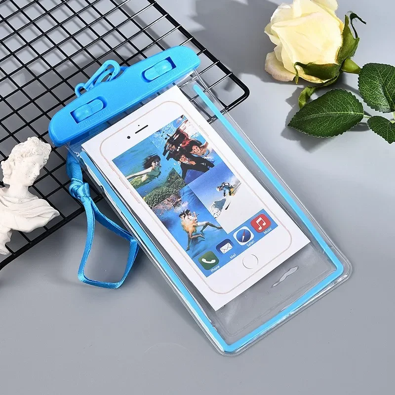 Summer Luminous Waterproof Pouch Swimming Gadget Beach Dry Bag Phone Case Cover Camping Skiing Holder for Phone WaterProof Bag