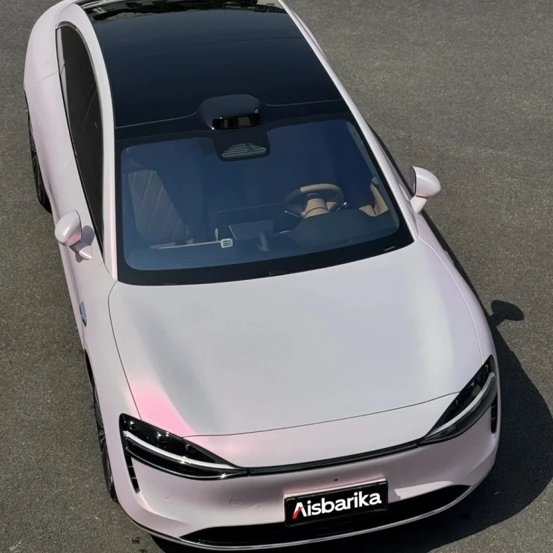 

High Quality PET Matte Satin Pink Vinyl Car Color Film Easy Install Bubble Free for Original Color Vehicles 1.52*17M Car Film