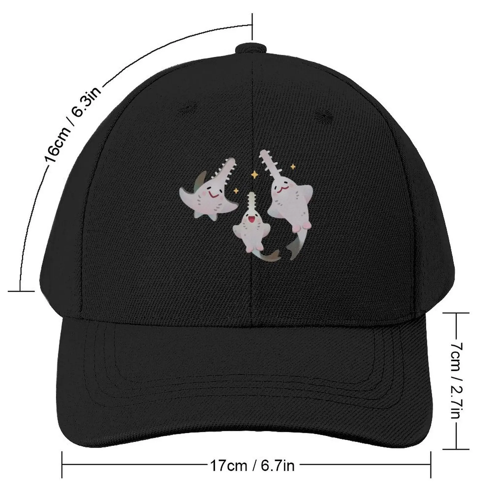 Sawfish and Sawshark Baseball Cap Thermal Visor Christmas Hat Cosplay For Girls Men's