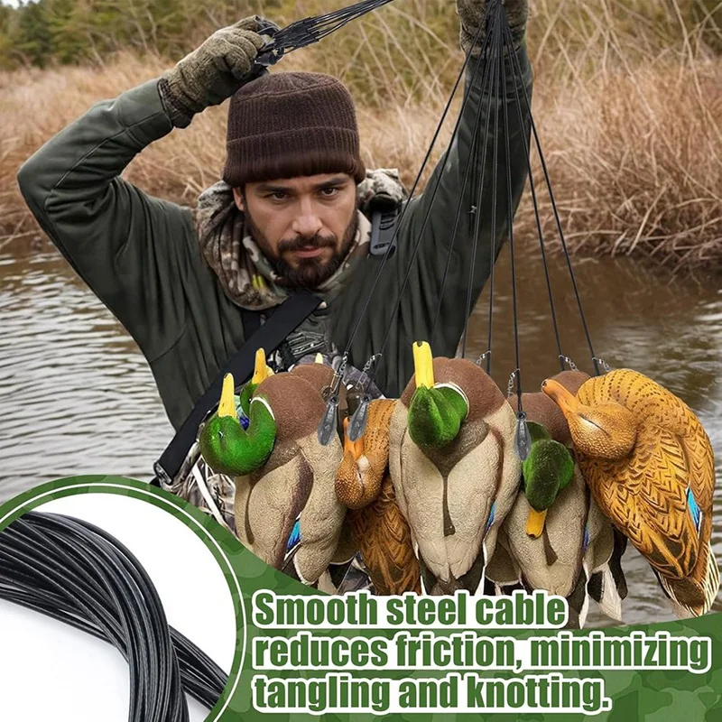 KEKA Duck Decoy Rig For Waterfowl Hunting - 48In Outdoors Texas-Style Anchor Rigging Line Accessories