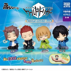 4 sztuki / zestaw TAKARA TOMY World Trigger Twisted Egg 01 Jin Yuichi Ramię do ramię postać projekt Figurka akcji Model Zabawki Prezent