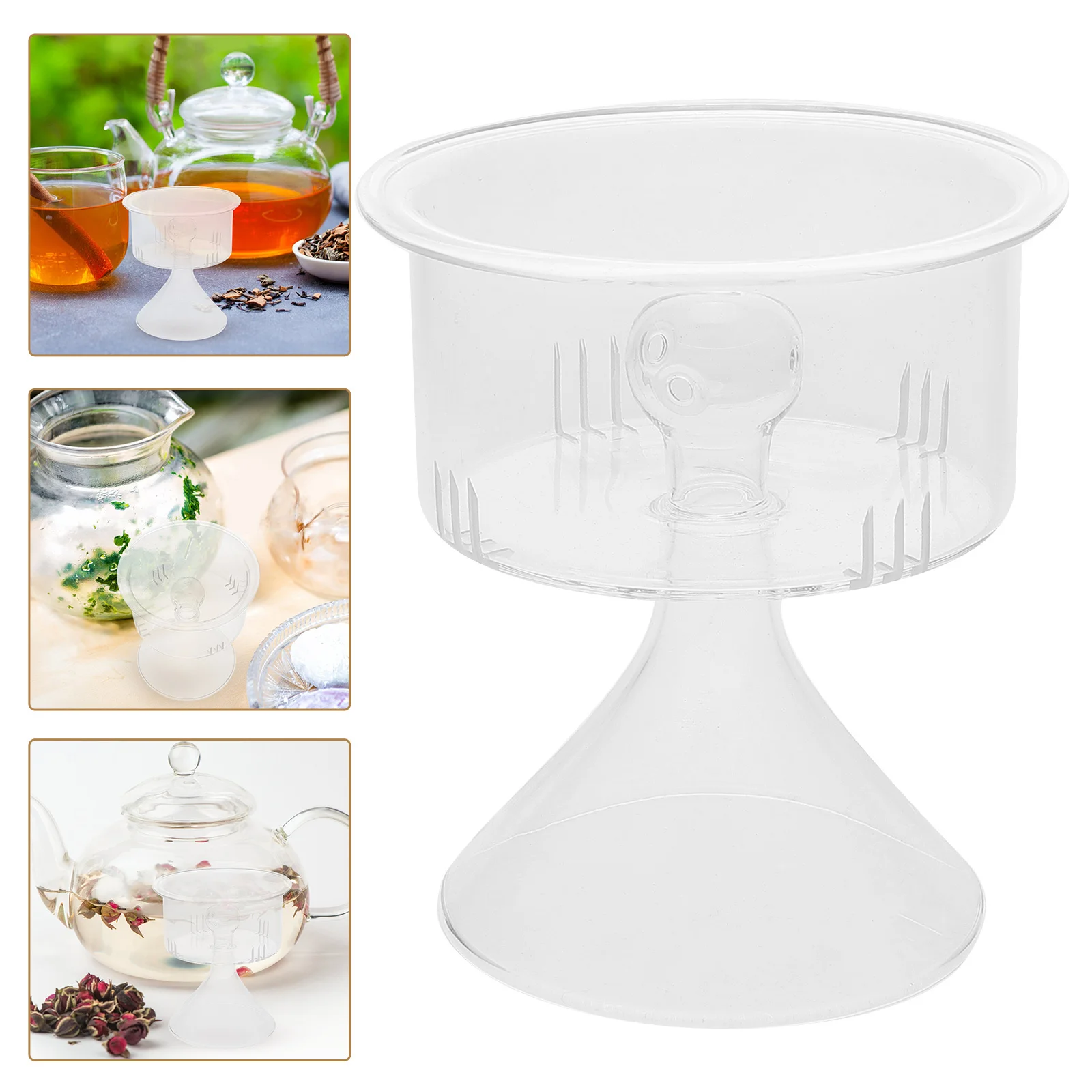 

Fine Mesh Strainer Filter Tea Pot Supplies Glass Teapot Infuser Replacement for Part