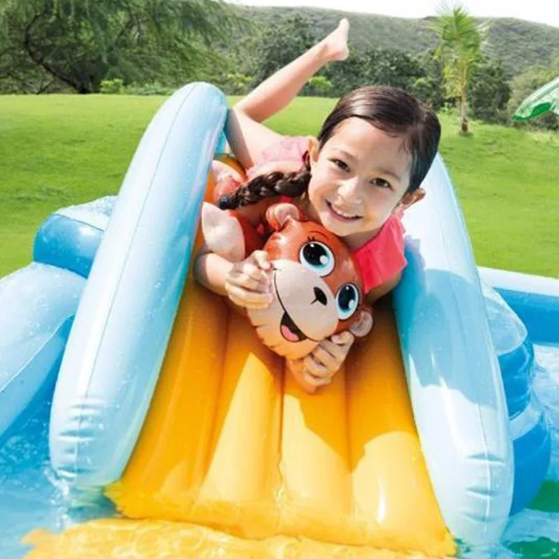 Children summer family play tour Ocean ball Pool Alligator Garden water slide inflatable pool paddling pool