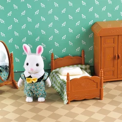 1:12 Forest Animal Family Villa Furniture Doll Toy Forest Family Mini Bedroom Set DIY Miniatura Doll House Children Furniture