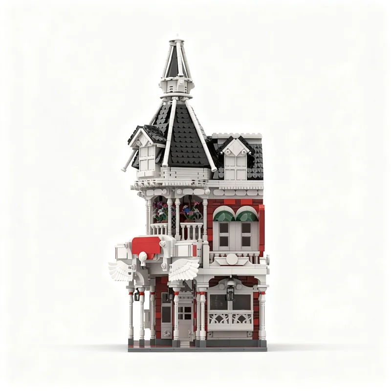 3799pcs MOC Magic Kingdom Plaza Ice Cream Parlor Disneieny Model Toy Building Blocks Architecture Christmas Gifts DIY Assemble