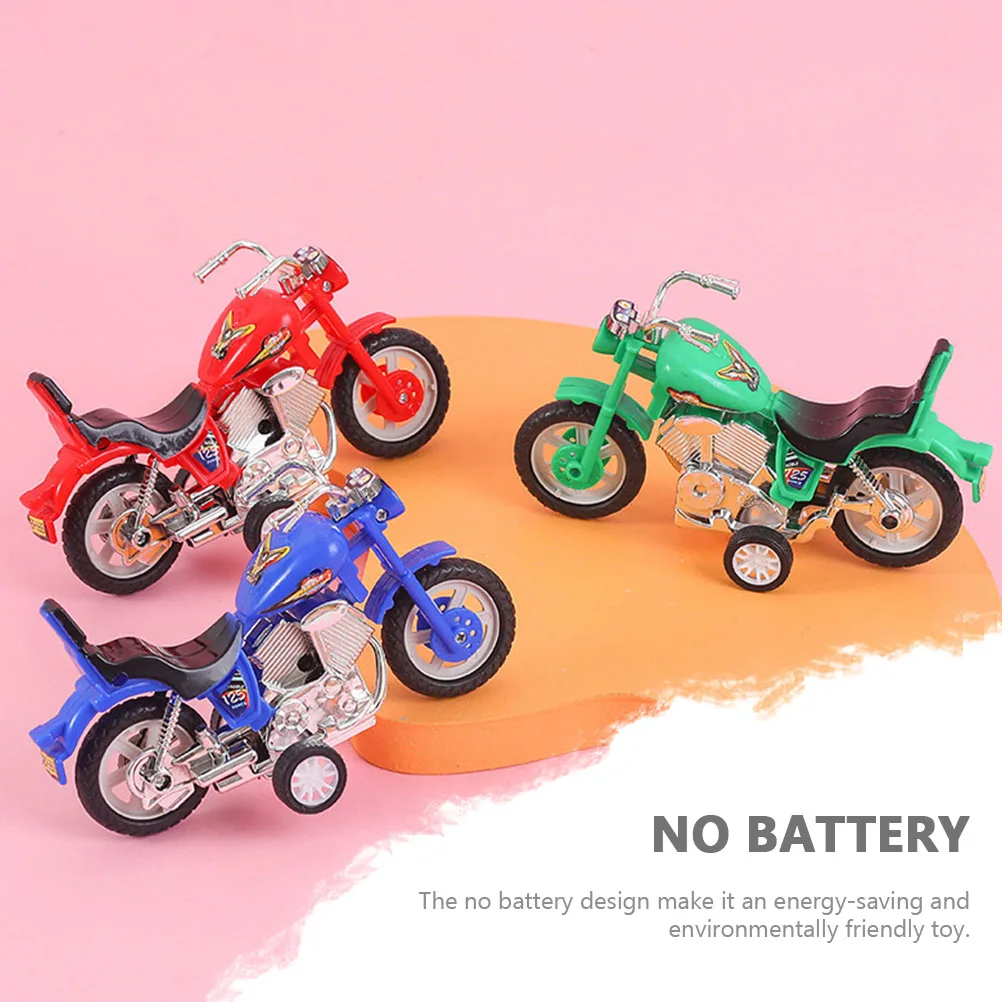 

4pcs Pull-Back Motorcycle Mini Motorbike For Kids Inertia Design Plastic Vehicle No Environmentally Friendly Safe