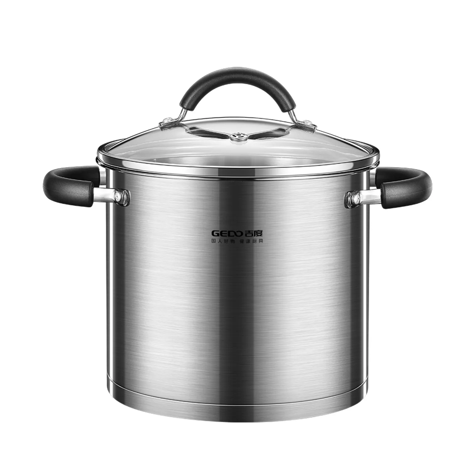 

LFGB Certification Ultra Thick 304 Stainless Steel Straight Stockpot Ultra Large Capacity 12.5L Stewing Pot 28cm x 22cm Saucepot