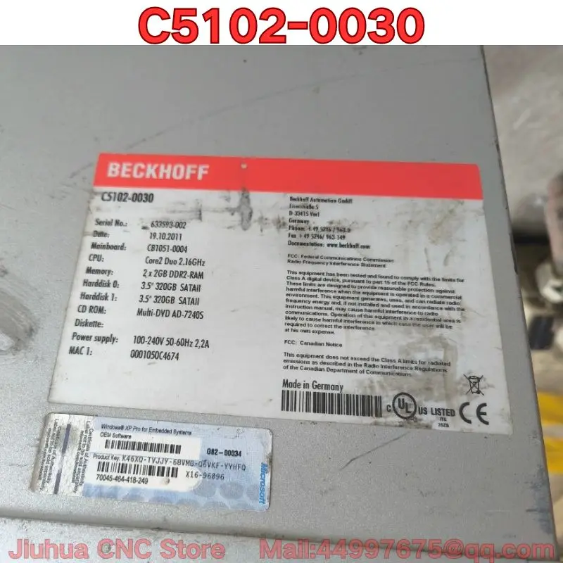 Second-hand C5102-0030 industrial control machine function test requires negotiated price Latest prices for August 2026