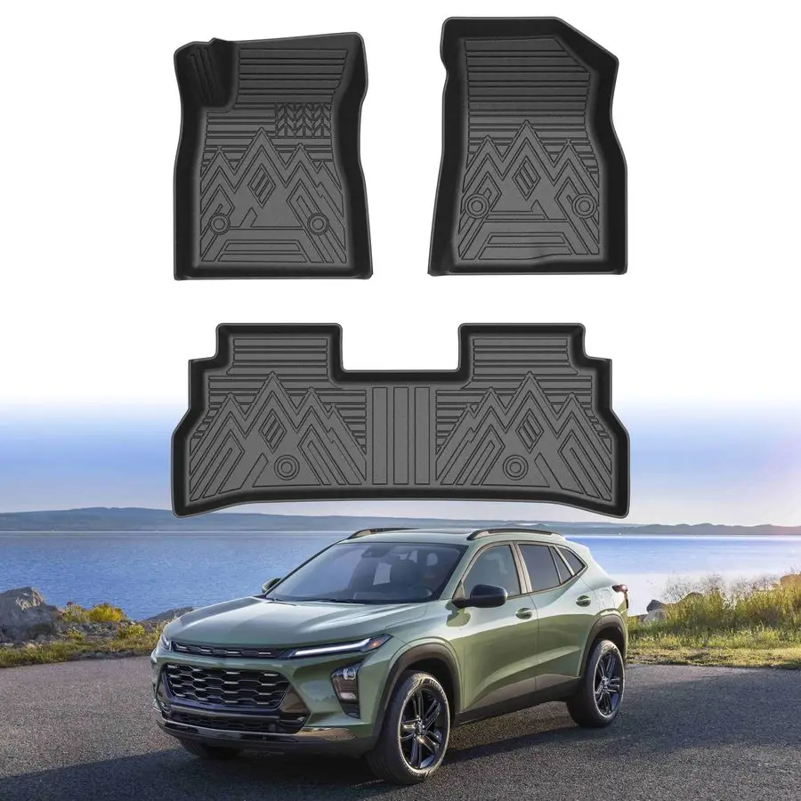 ل 2024 2025 2026 تشيفي تراكس أمبير بويك إنفيستا الحصير ، جميع الأحوال الجوية مخصص صالح المضادة للانزلاق 2 صف لشروليه تراكس LS 1RS LT 2 #1