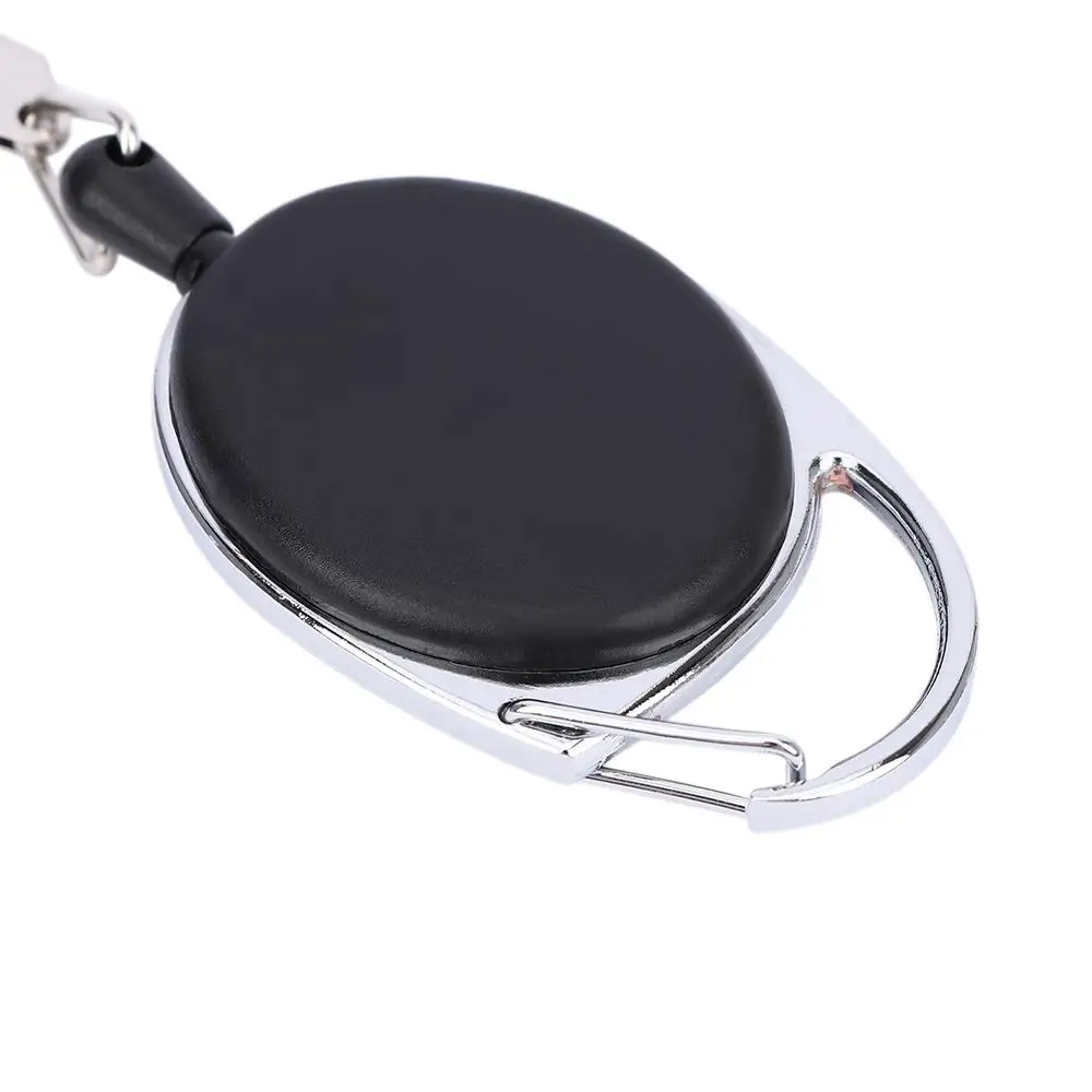 Extractor Tether Keeper Recoil ID Lanyard ABS Name Tag Card Keychain Belt Badge Holder Badge Reel Key Ring Retractable Pull