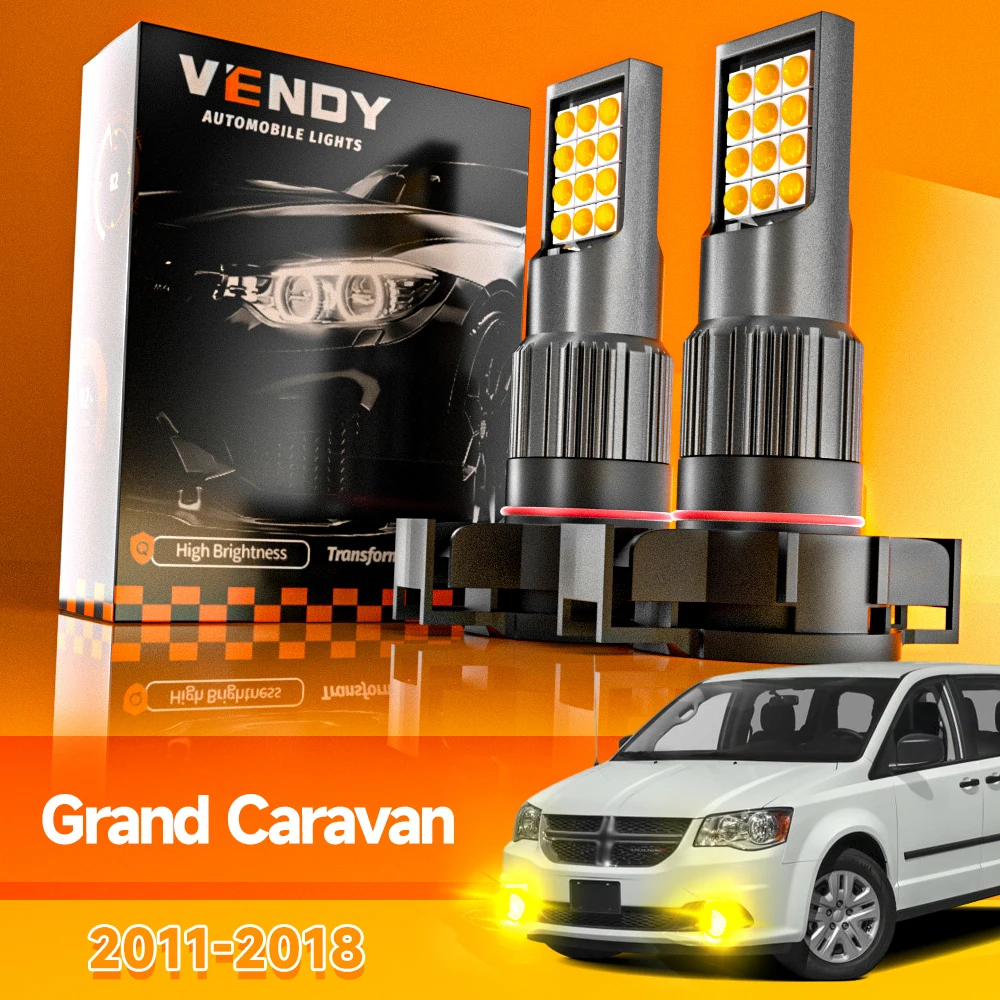 2pcs For Dodge Grand Caravan 2011-2018 LED Fog Light 2012 2013 2014 2015 2016 2017 Canbus Accessories