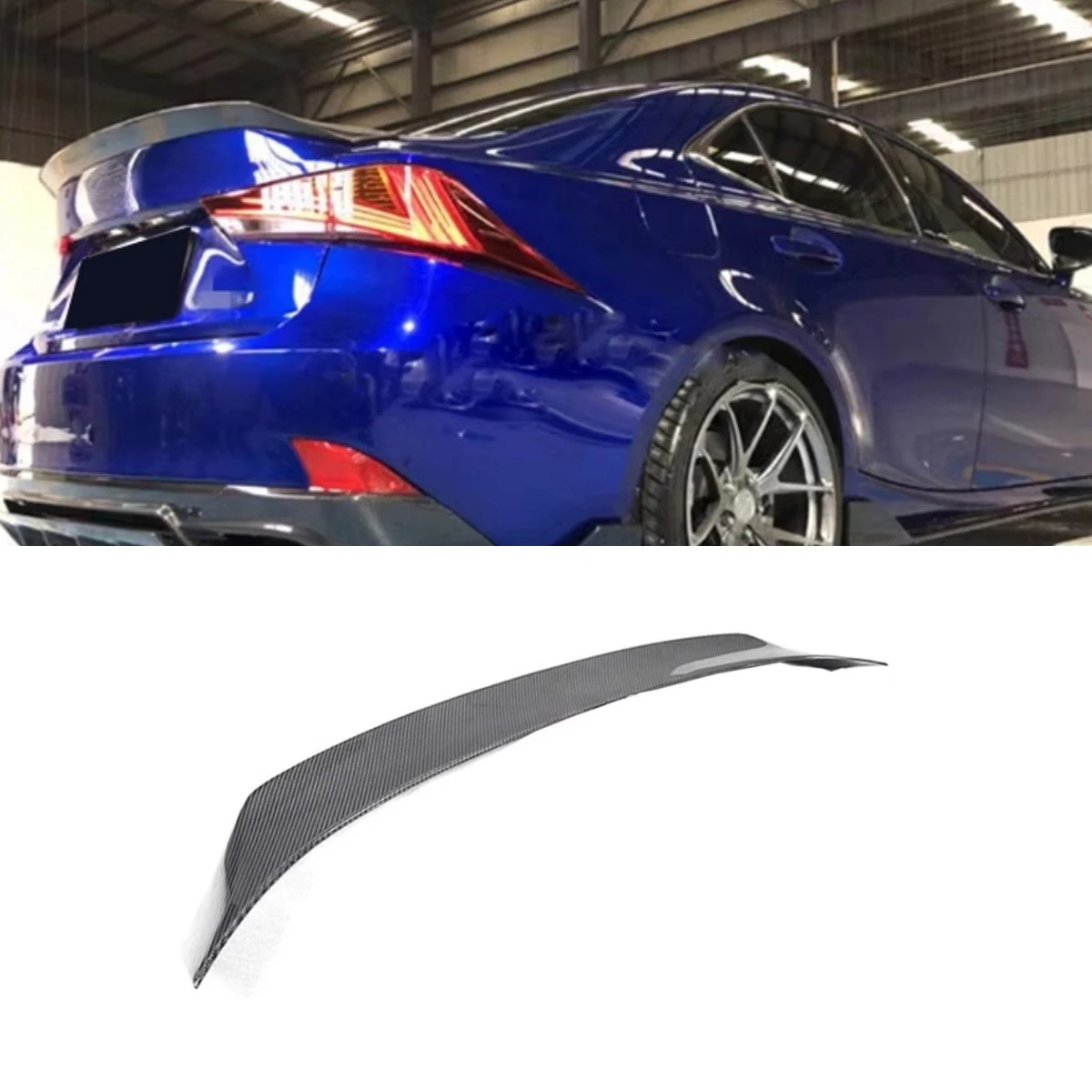

Car Rear Trunk Spoiler Wing Spoiler Rear Wing Real Carbon Fiber for Lexus IS200t IS300 2013-2017 Body Kit Car Accessories