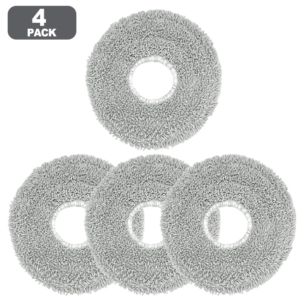 4/10pcs Vacuum Cleaner Mop Cloths For Conga X70 Robot Vacuum Cleaner Replacement Accessories Washable Reusable Mop Cloth